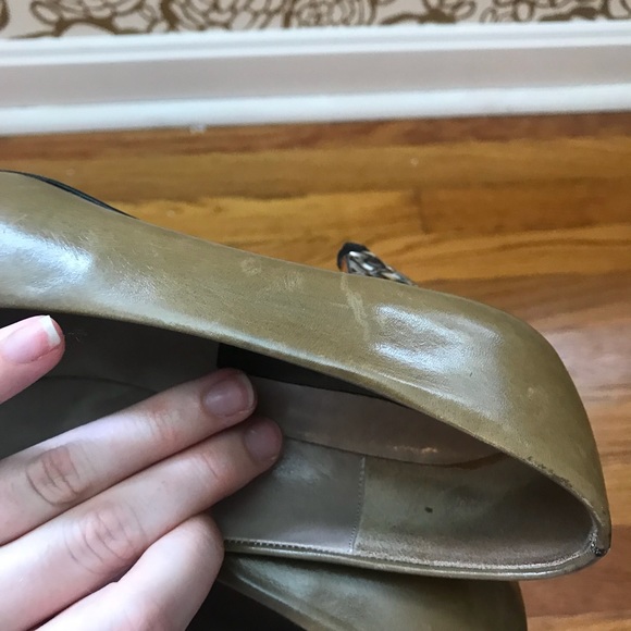 ✨ Sesto Meucci Italian Olive Marble Toe Heel - Picture 7 of 8